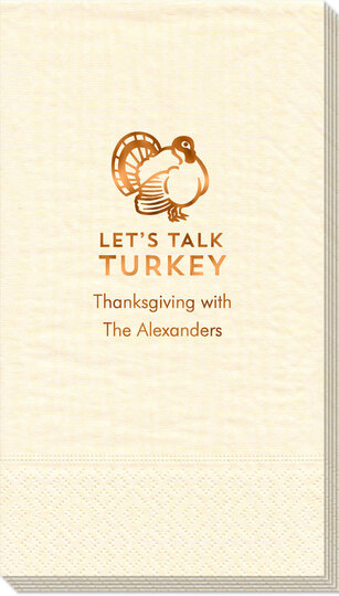 Let's Talk Turkey Moire Guest Towels